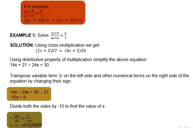 Maths class 8 Linear equations and variables 